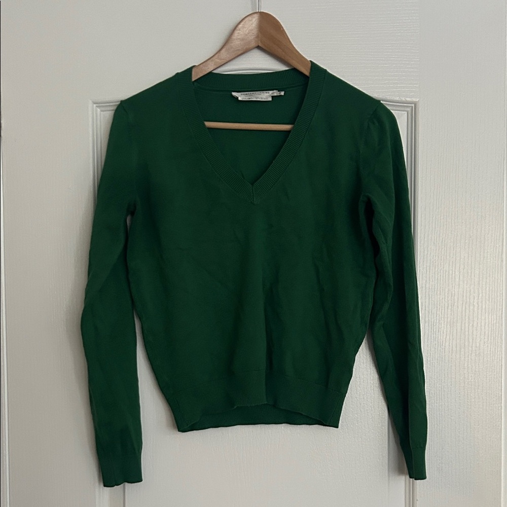 Simons Deep Green V-Neck Sweater